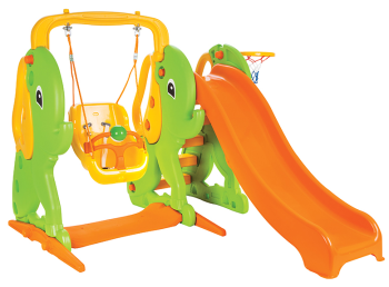 Elephant Slide and Swing Set