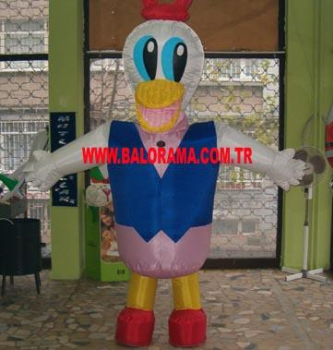 Inflatable Mascot Duck 3m