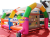 Inflatable Game Colorful Shock Skill 6x5x3m